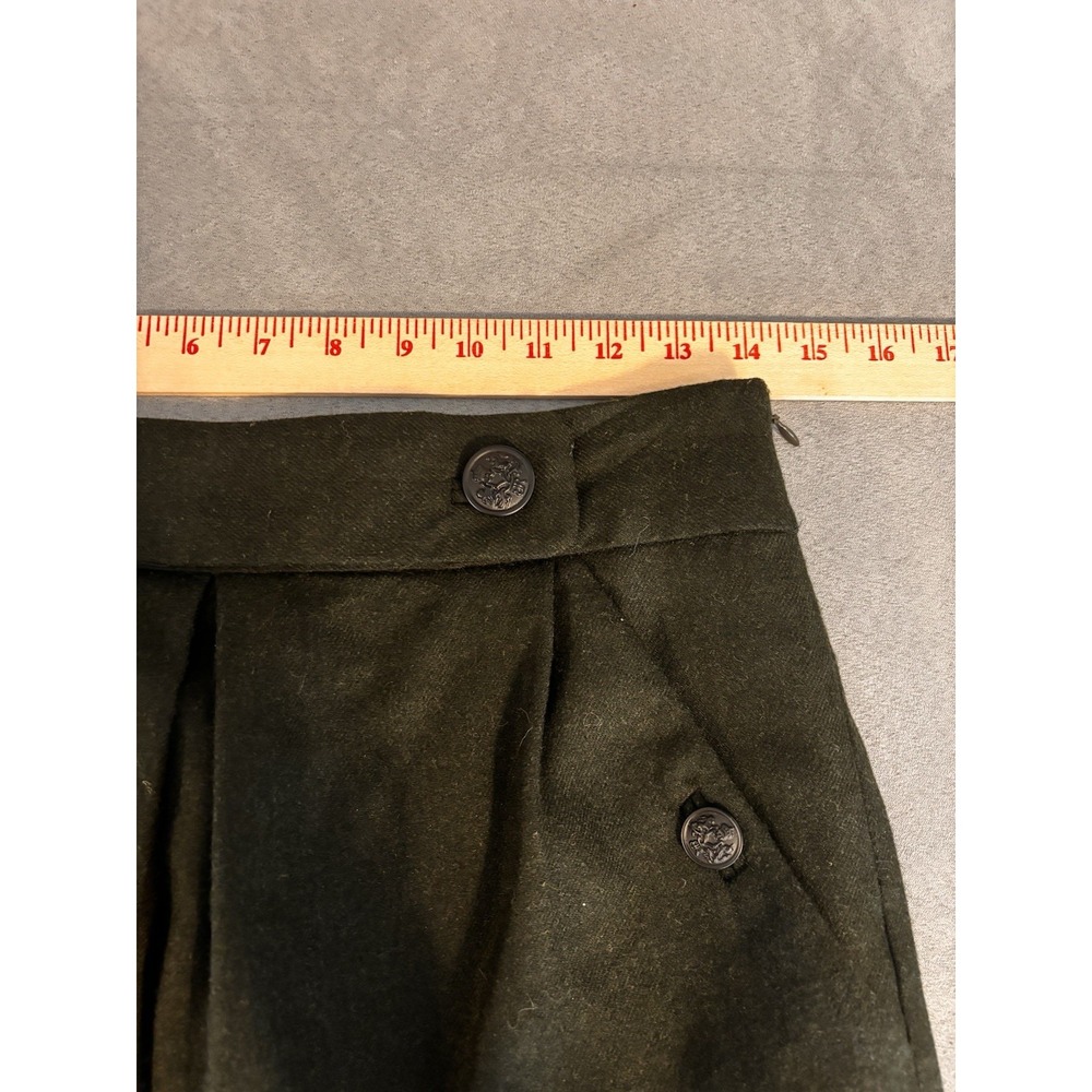 Banana Republic Womens Wool Mini Skirt Sz 2 Military Preppy Twee Academia Ivy - Picture 5 of 12
